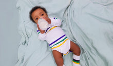 White Infinity Infant Onesie Long Sleeve