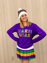 ASP Adult MARDI GRAS Sequin V-Neck - Purple