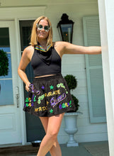 Adult Mardi Gras Explosion Skort - Black