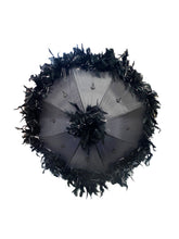 Black Feathered Parasol