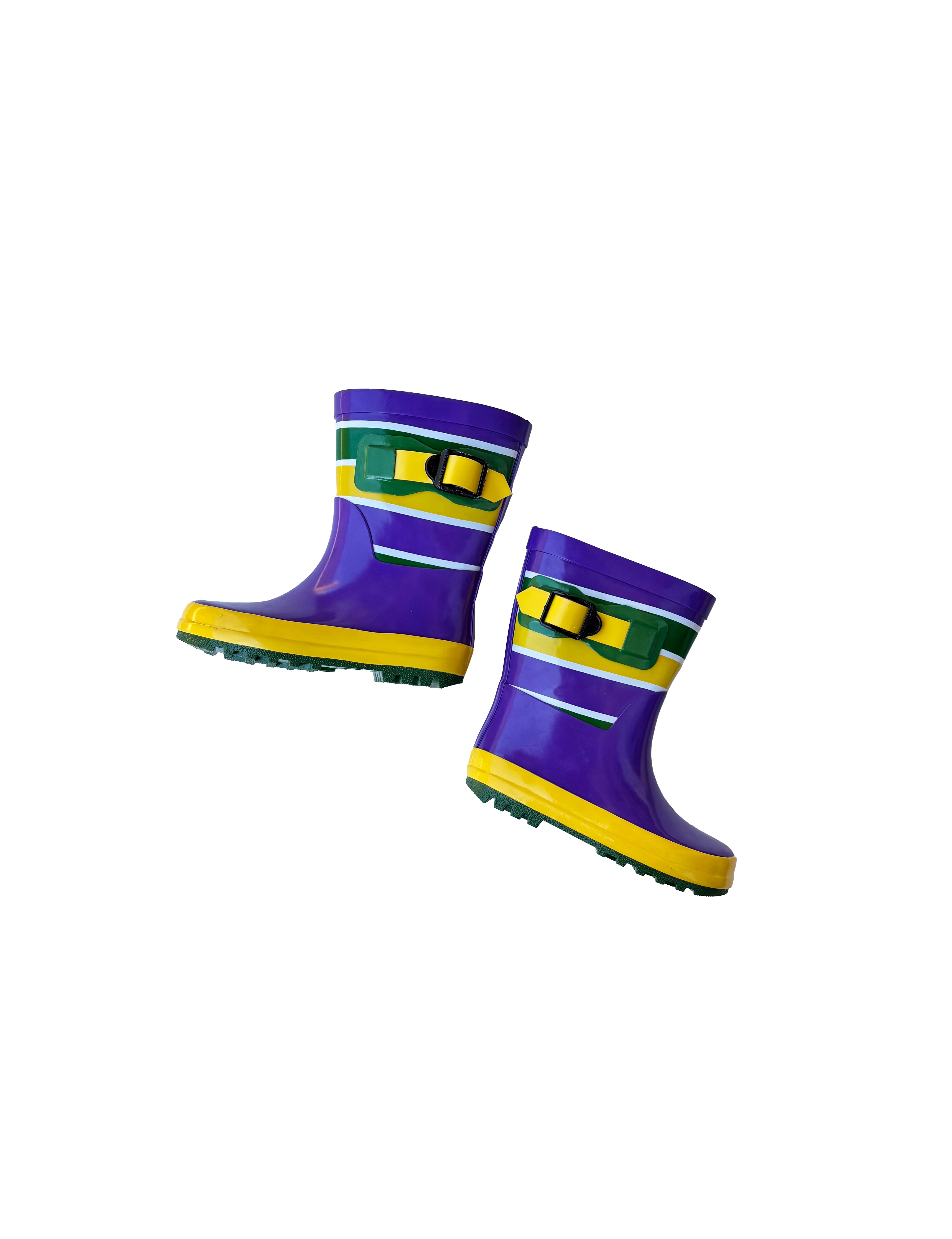 Unisex Striped Rain Boots - Toddler – Mardi Gras Creations