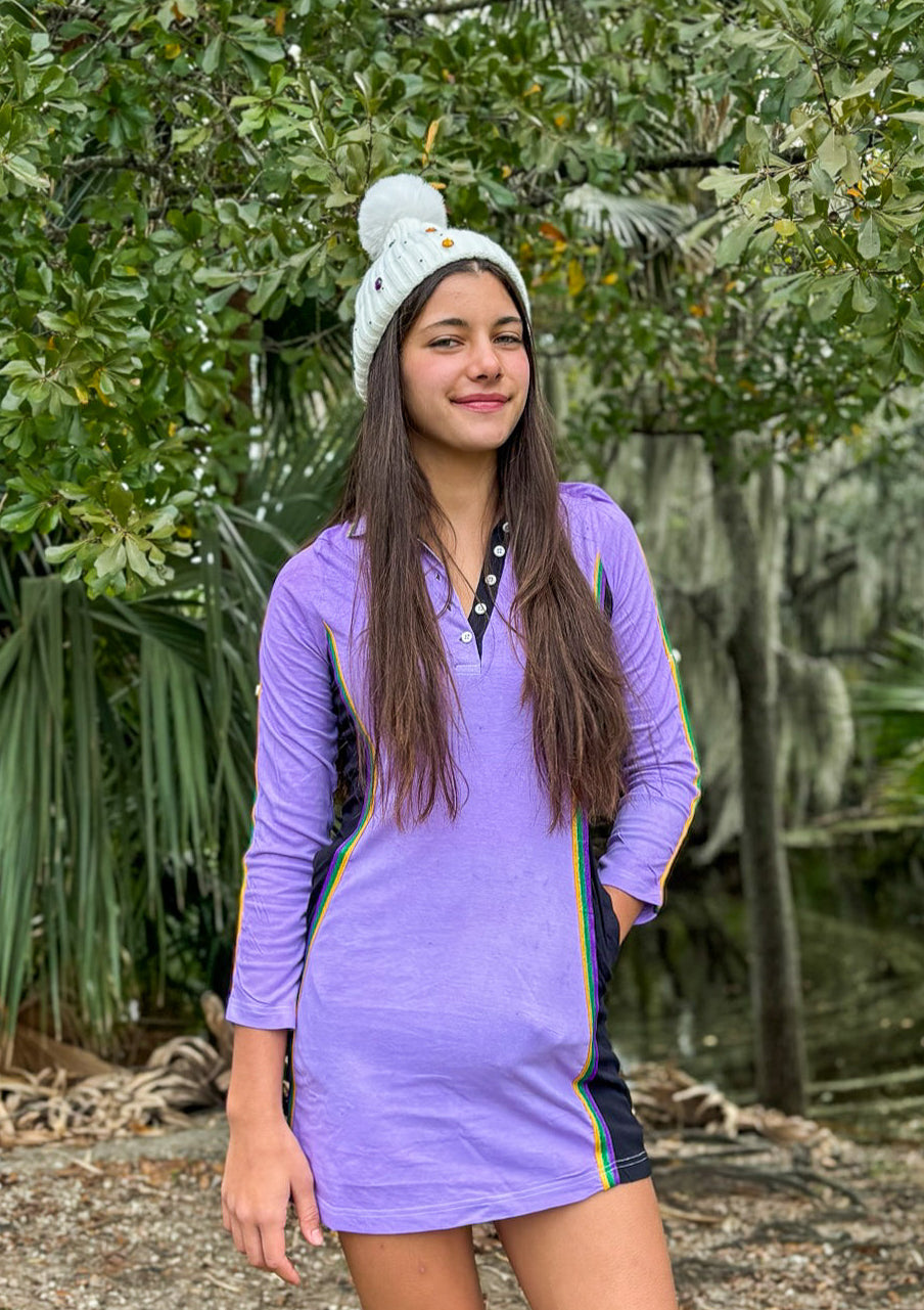 Lavender Lurex Adult Dress X Large
