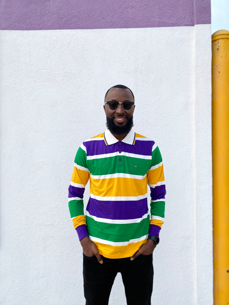 Thick Stripe Rugby Adult Long Sleeve