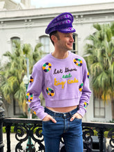 ASP Adult LET THEM EAT KING CAKE Crop Pullover