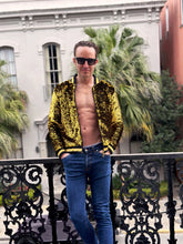 Sequin Jacket Black and Gold Adult Classic