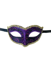Glitter Swirls Eyelet Mask With Trim