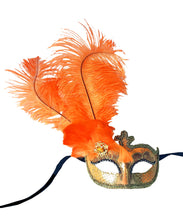 Anarkali Mask with Eye Detail and Feathers