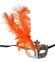Anarkali Mask with Eye Detail and Feathers