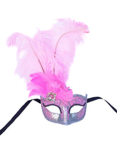 Anarkali Mask with Eye Detail and Feathers
