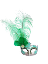 Anarkali Mask with Eye Detail and Feathers
