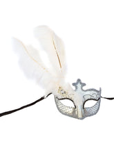Anarkali Mask with Eye Detail and Feathers