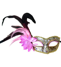 Victorian Style Eyelet with Swirls, Flower and Side Feathers
