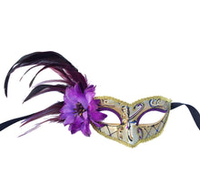 Victorian Style Eyelet with Swirls, Flower and Side Feathers