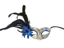 Victorian Style Eyelet with Swirls, Flower and Side Feathers