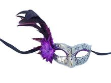 Victorian Style Eyelet with Swirls, Flower and Side Feathers