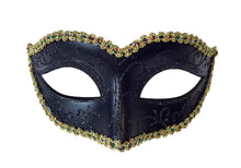 Glitter Swirls Eyelet Mask With Trim
