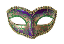 Glitter Swirls Eyelet Mask With Trim