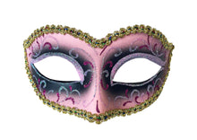 Glitter Swirls Eyelet Mask With Trim