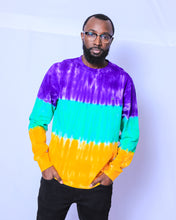 Tie Dye Stripe Adult Long Sleeve Shirt