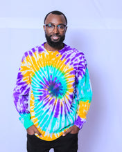 Tie Dye Swirl Adult Long Sleeve Shirt