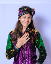 Sequin Jacket Purple, Green, and Gold Youth Classic