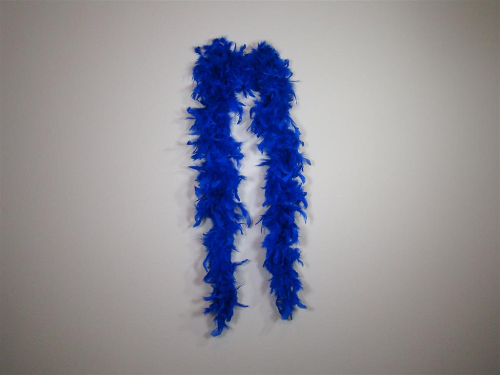 Mardi Gras Creations Royal Blue Solid Color Feather Boas - Individual