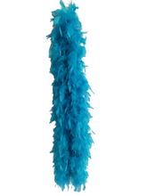 Turquoise Solid Color Feather Boas