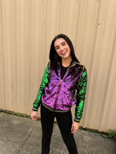 Sequin Jacket Purple, Green, and Gold Adult Classic