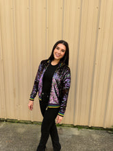 Sequin Jacket Purple, Green, and Gold Adult Confetti