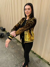 Sequin Jacket Black and Gold Adult Classic