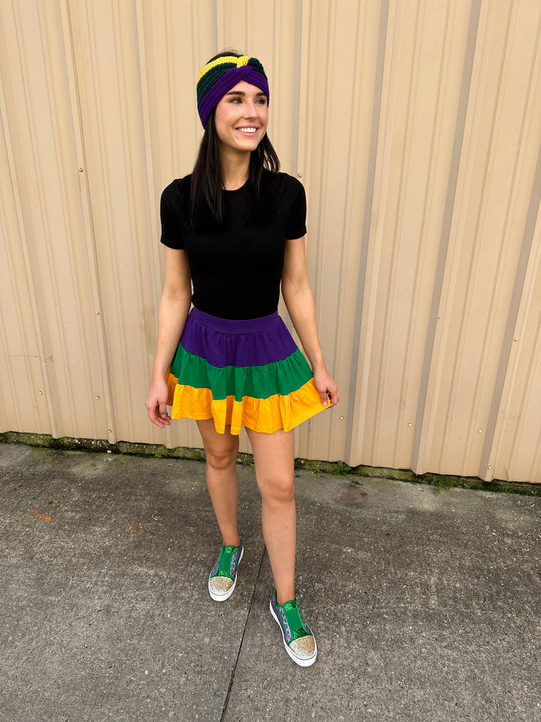 Mardi Gras Love Sophia Skort