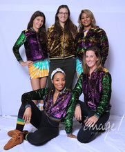 Sequin Jacket Purple, Green, and Gold Adult Classic