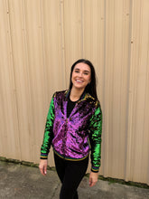 Sequin Jacket Purple, Green, and Gold Adult Classic