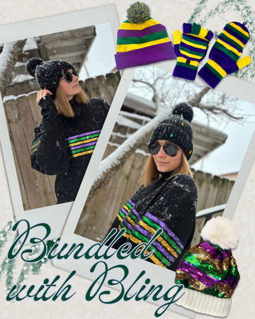 Bundled in Bling 🧣🧤
