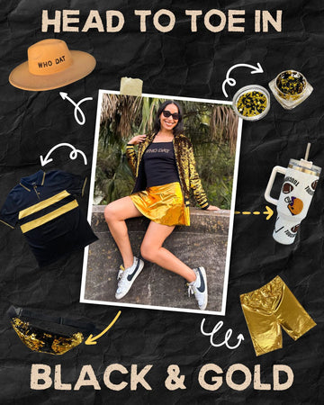 Head to Toe in Black & Gold ⚜️🏈