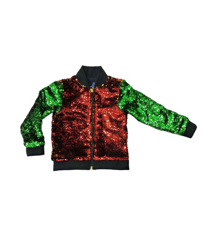 Sequin Jacket Red and Green Infant Classic