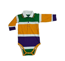 Thick Stripe Rugby Infant Onesie Long Sleeve