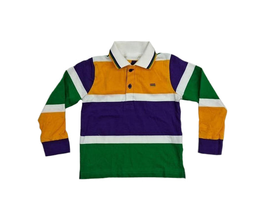 Maillot de rugby à rayures épaisses pour enfant