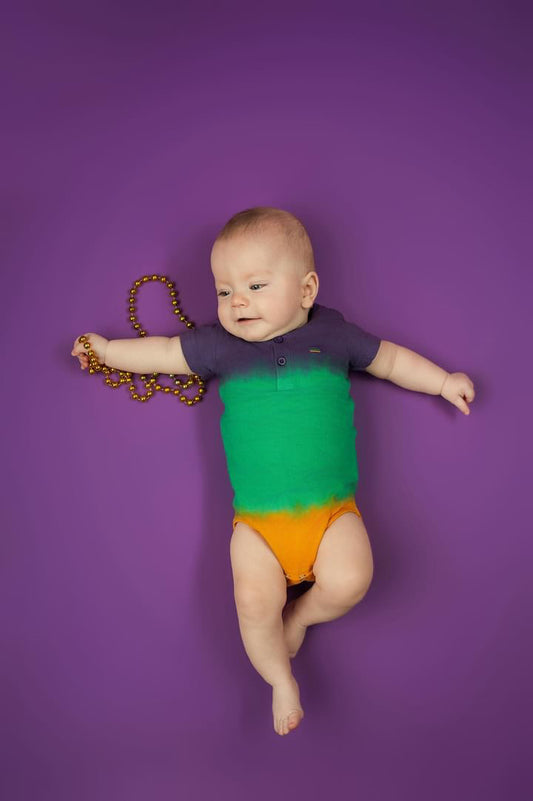 Tie Dye Stripe Infant Onesie Short Sleeve