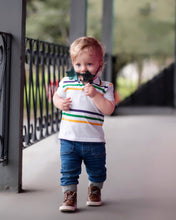 White Infinity Toddler Short Sleeve