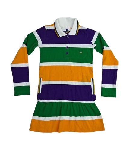 Thick Stripe Rugby Youth Dress