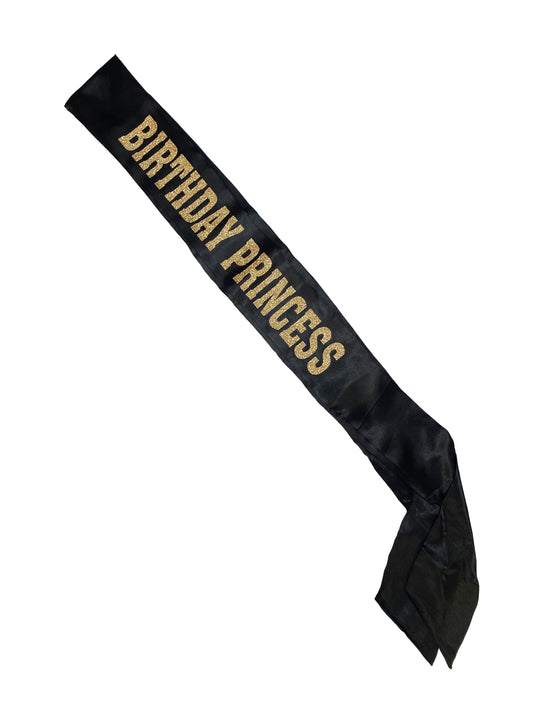 Banda de purpurina "Princesa de cumpleaños"