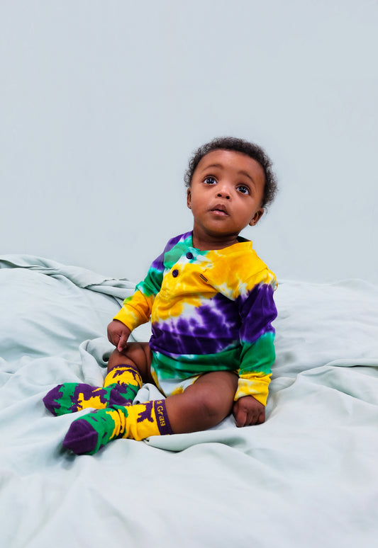 Tie Dye Wave Infant Onesie Long Sleeve