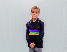 Black Chest Stripe Youth Long Sleeve