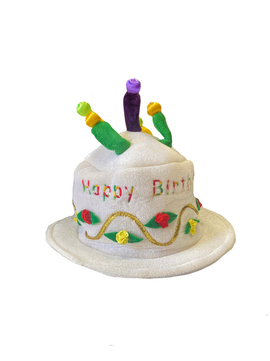 Birthday Cake Hat with Candles