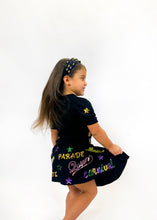 Toddler Mardi Explosion Short Sleeve French Terry Pullover – Black
