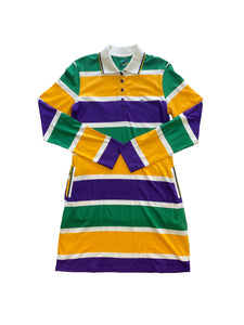 Thick Stripe Rugby Adult Ladies Dress