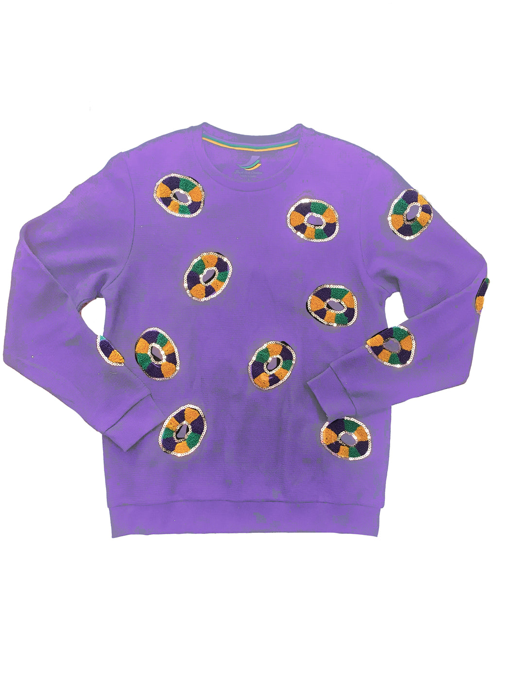 ASP Adult Sequin King Cake Pullover