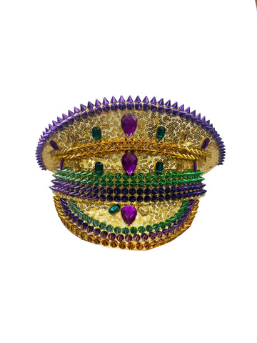 Chapeau de chef d'orchestre - Violet, vert, or