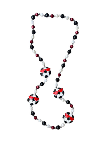 Multi Soccer Ball with Sunglasses Bead
